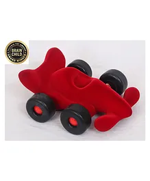 Rubbabu Natural Rubber Modena The Racer Car- Red