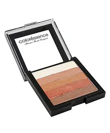 Coloressence Shimmer Brick Compact Multi-Purpose Pearl Pigmented Highlighter and Blusher Palette Bronze - 15 gm