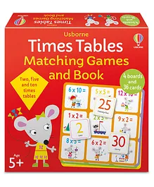 Usborne Timetables Matching Games & Book - Multicolor