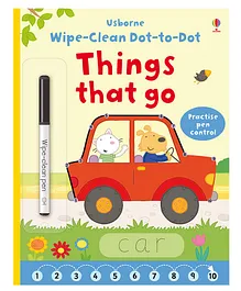 Usborne Dot To Dot Thing That Go Wipe Clean Book - English