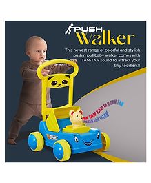 Dash First Step Baby Sit-to-Stand Activity Walker - Yellow Blue