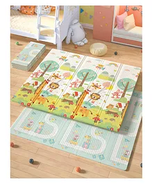 StarAndDaisy Baby Crawling Playmat with Reversible Design & Storage Zipper Bag - Multicolour (Print & Design May Vary) 
