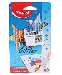 Maped Glitter Felt Tip Pen Set of 8 Shades - Multicolor