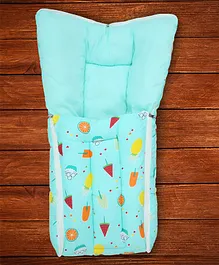 Grandma's Baby Sleeping Bag Fruit Print - Green