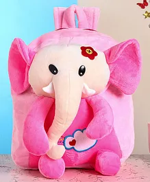 Toytales Funny Elephant Soft Toy Bag Pink - 11 Inches