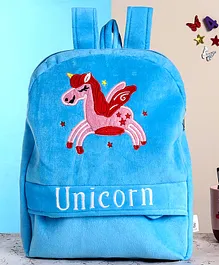  Toytales Unicorn Soft Toy Bag Blue - 11 Inches