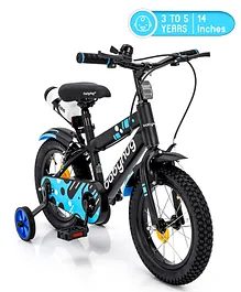 Babyhug Rapid Bicycle With Bell Blue Black - 14 inches