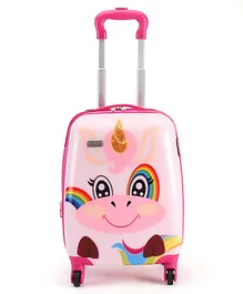 Babyhug Kids Expandable One Day Trip Trolley Bag Unicorn Print - 18 Inches