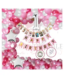 Bubble Trouble Happy Birthday Balloon Decoration Kit Combo - Pack of 67