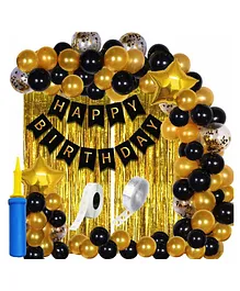 Bubble Trouble Happy Birthday Decoration Combo Kit  - Pack of 61