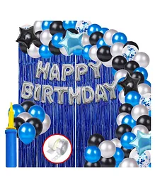 Bubble Trouble Happy Birthday Balloons Decorations Set Combo - Pack of 60