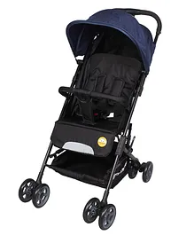 Tiffy & Toffee Z1 Baby Stroller with Canopy & Reversible Handlebar - Blue Black