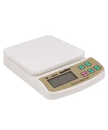 Stealodeal Backlight 7kg Digital Kitchen With Inbulilt Batteries Weighing Scale - White