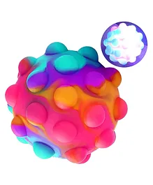 Party Propz Fidget Pop It Ball With Led Stress Relieving Silicone Toy - Multicolor