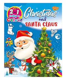 2 in 1 Copy to Colour Christmas and Santa - English