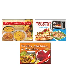 Ruchi Mehta Dal Curries Palao Pickles and Microwave Cooking Cookery Books Set of 3 - English 