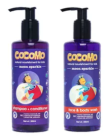 Cocomo Moon Sparkle Shampoo & Body Wash Pack Of 2 - 300 ml Each