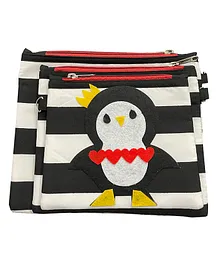 SNM Barbara Penguin Multipurpose Travel Pouch Pack of 3 - Multicolor