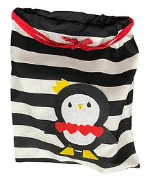 SNM Barbara Penguin Multipurpose Shoe Cover Bag Pack of 2 - Black White