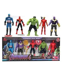 DHAWANI Action Figures Toy Set of 5 Multicolour - Height 12 cm each