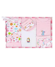 EIO Baby Gift Set For New Born Pack Of 13 - Pink