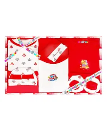 EIO Baby Gift Set For New Born Pack Of 13 - Red