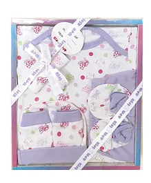 EIO Baby Gift Set For New Born Pack Of 6 - Purple