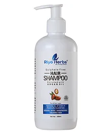 Riyo Herbs Argan Oil Enriched Sulphate Free Organic Shampoo For Damaged Dry And Frizzy Hair - 300 ml