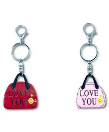 Vast Love You Keychain Pack Of 2 - Pink Red