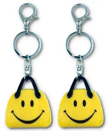 Vast Smiley Keychain Pack Of 2 - Yellow