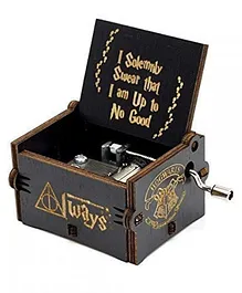 Eitheo Harry Potter Theme Wooden Handcrafted Music Box - Black