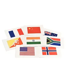 Braiin Foods World Flag Flash Cards Set - Pack of 50