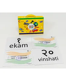 Braiin Foods Sanskrit Number Flash Card - Pack of 21 