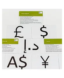 Braiin Foods Currencies of the World Flash Cards Set - Pack of 21