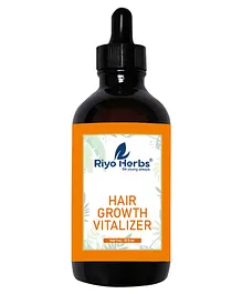 Riyo Herbs Hair Growth Vitalizer Reduces Hair Fall & Prevents Dandruff Hair Oil With Almond & Bhringraj Oil - 100 ml
