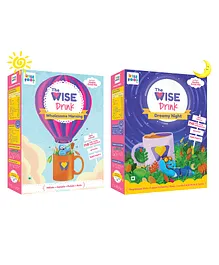 The Wise Mix Wholesome Morning And Dreamy Night Food Health Drink Pack of 2 - 200 gm Each 