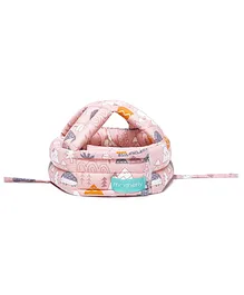 Motherly Padded Safety Baby Helmet Forest Print - Pink