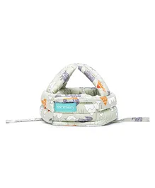 Motherly Baby Printed Adjustable Safety Helmet - Light Green