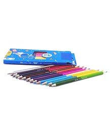 Emob 12 in 1 Double Ended Colour Pencils Multicolour - 12 Pencils