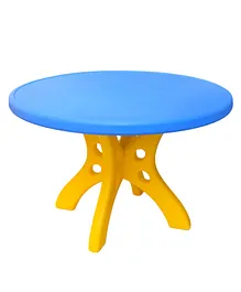 eHomeKart Plastic Round Table - Blue Yellow