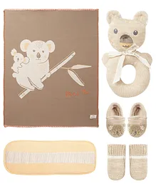Mi Arcus Mini Me Knitted Gift Set Koala - Cream