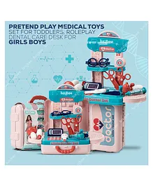 BAYBEE Toy Doctor Set of 12 Pieces - Pink Blue