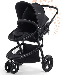 Bonfino Zippy Jogger Stroller with Suspension Wheels - Black