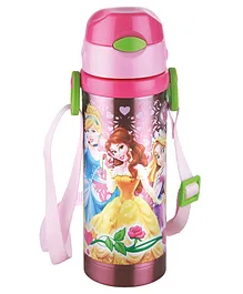 Disney Princess Vacuum Sipper Bottle Pink - 450 ml
