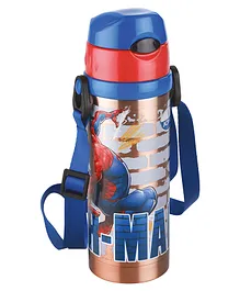 Spiderman Vacuum Sipper Bottle 450 ml (Colour & Print May Vary)