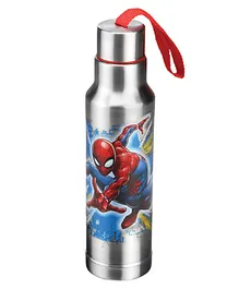 Spiderman Ritz Water Bottle Silver - 450 ml