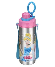Joyo Disney Princess Racer Water Bottle With Belt Pink- 600 ml