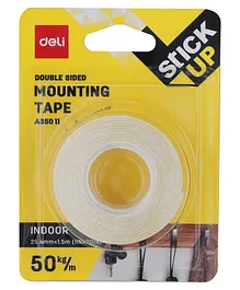 Deli Adhesive Acrylic Mounting Double Sided Tape - Transparent