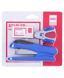 Deli Stapler with Rotatable Anvil for Stapling and Temporary Pin, Low-Staple Indicator
