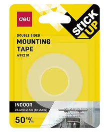 Deli Acrylic Mounting Double Sided Tape - Transparent